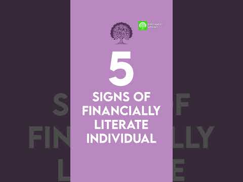 5 Signs of Financially Literate Individual #financialfreedom #financialwisdom #finance